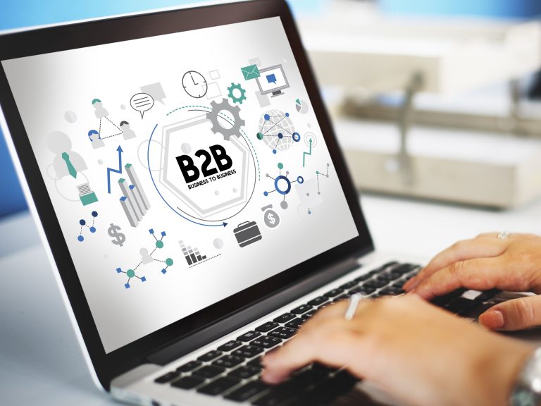 B2B Business to Business Corporate Connection Partnership Concep B2B Business to Business Corporate Connection Partnership Concept