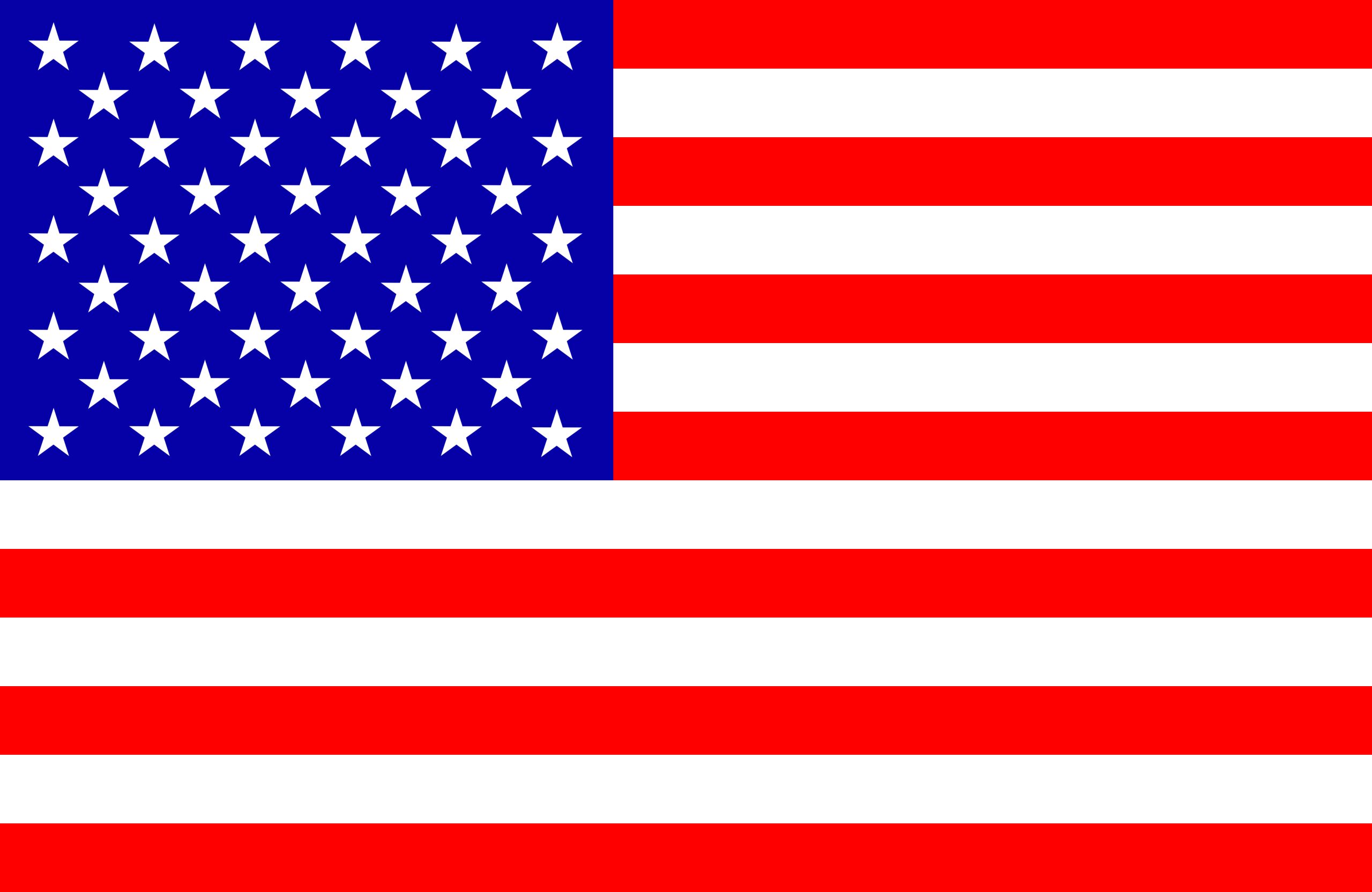 USA flag for used on independence day July 4th